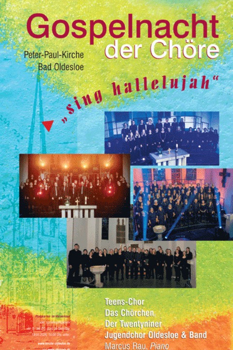 Gospelnacht 59 „sing hallelujah“ - Bad Oldesloe - 12.06.2026 20:00