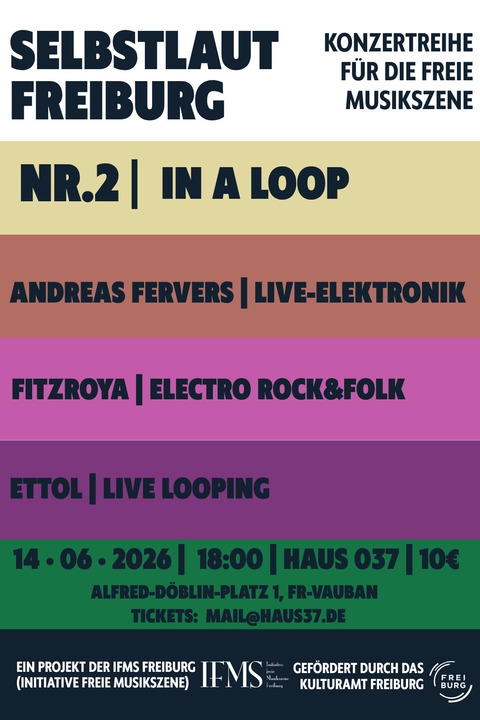 Selbstlaut Freiburg II: in a loop - Freiburg - 14.06.2026 18:00
