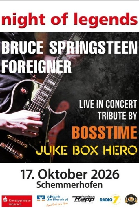 Night of legends - Schemmerhofen - 17.10.2026 19:30