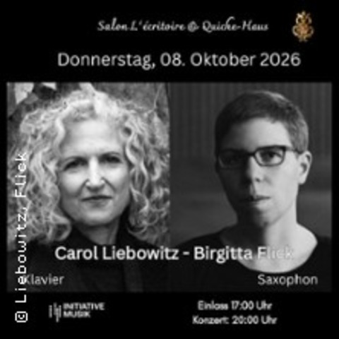 Carol Liebowitz – Birgitta Flick - BERLIN - 08.10.2026 20:00
