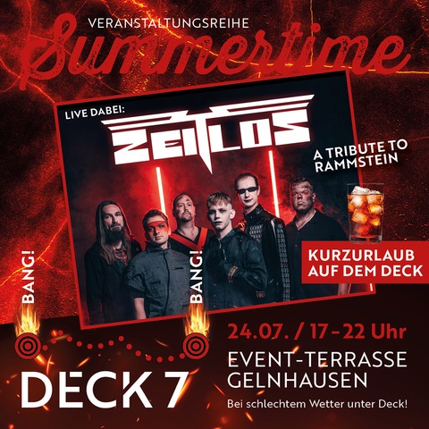 Zeitlos Rammstein meets Summertime auf dem Deck 7 - Gelnhausen - 24.07.2026 19:00