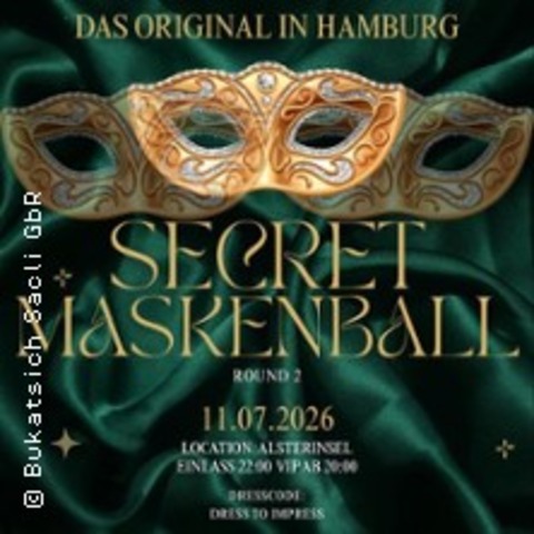 The Secret Maskenball Hamburg - HAMBURG - 11.07.2026 22:00