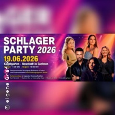 Schlagerparty 2026 - Neustadt in Sachsen - NEUSTADT / SACHSEN - 19.06.2026 18:00