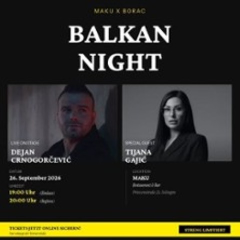 Balkan Night - SOLINGEN - 26.09.2026 20:00