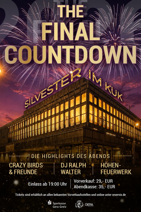 The Final Countdown - Silvester im KuK - Gera - 31.12.2026 20:00
