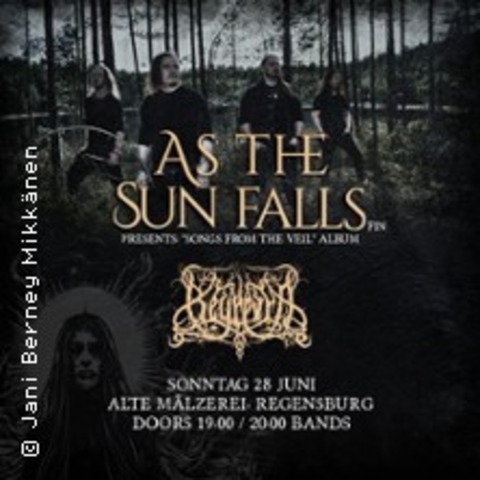 As the Sun Falls (FIN) + Support: Beyrevra (GER) - REGENSBURG - 28.06.2026 19:00