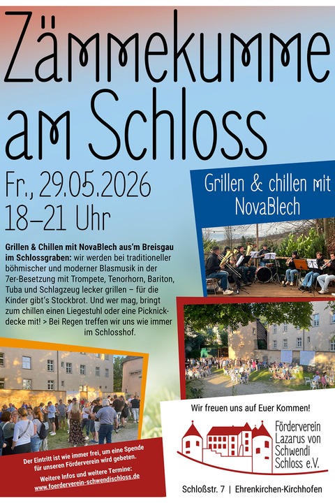 Z�mmekumme mit Nova Blech - Ehrenkirchen - 29.05.2026 18:00