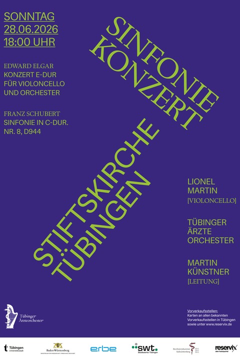 Sinfoniekonzert des T�binger �rzteorchester - Stiftskirche T�bingen - T�bingen - 28.06.2026 18:00