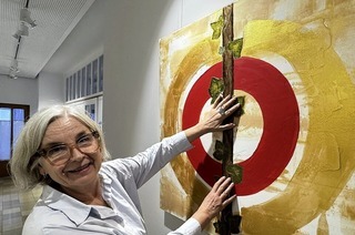 Iris Stehlin zeigt ihre Kunstwerke im Neuen Rathaus in Friesenheim