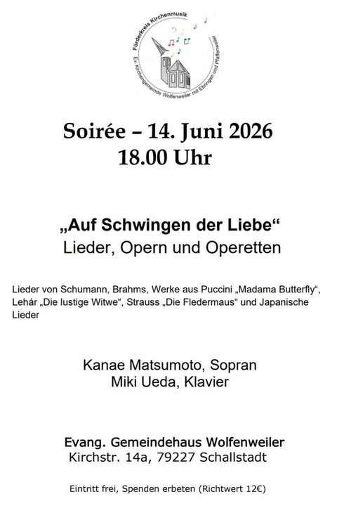 Auf Schwingen der Liebe - Schallstadt - 14.06.2026 18:00