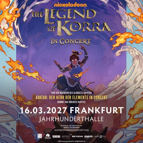 AVATAR: The Legend of Korra in Concert - Frankfurt am Main - 16.03.2027 20:00