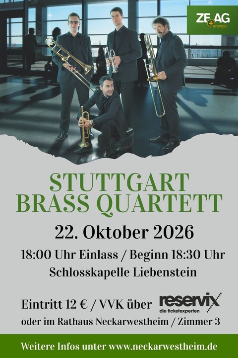 Stuttgart Brass Quartett - Neckarwestheim - 22.10.2026 18:30