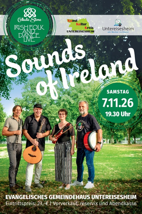 Sounds of Ireland - irish folk and dance live - Untereisesheim - 07.11.2026 19:30