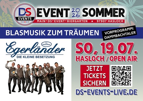 Die kleine Egerl�nder Besetzung - Egerl�nder Live - Hasloch - 19.07.2026 14:00