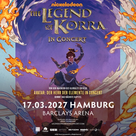 AVATAR - The Legend of Korra in Concert - HAMBURG - 17.03.2027 20:00