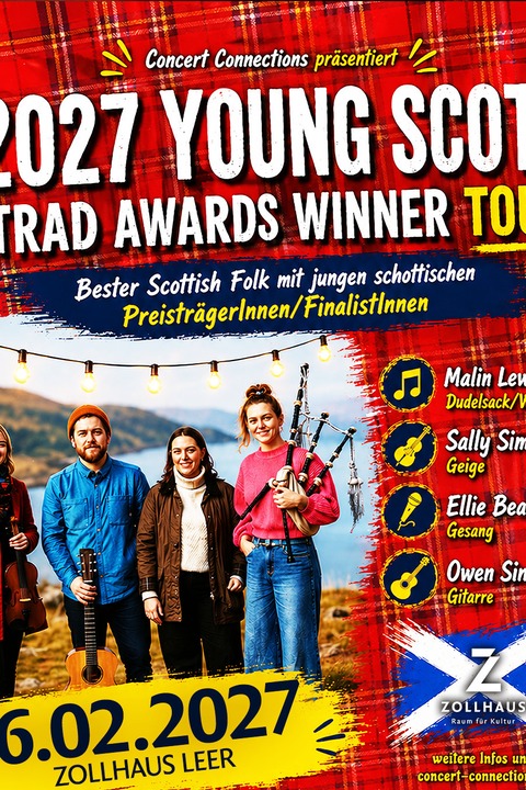 Young Scots Trad Awards Winner Tour 2027 - Die n�chste Generation des schottischen Folk! - Leer - 16.02.2027 20:00
