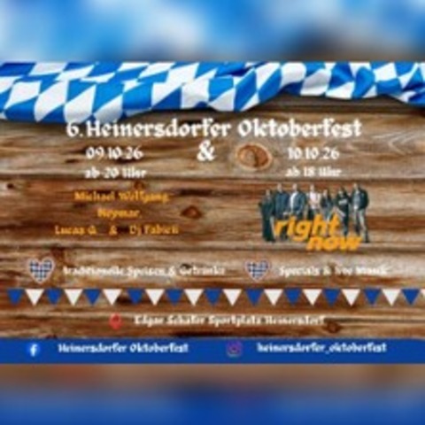 6. Heinersdorfer Oktoberfest - STEINH�FEL OT HEINERSDORF - 10.10.2026 18:00