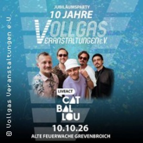 10 Jahre Vollgas! - Die Jubil�umsparty - GREVENBROICH - 10.10.2026 19:00