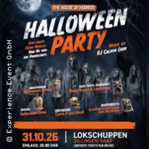 Halloween Party | The House of Horror - Dillingen/Saar - 31.10.2026 20:00
