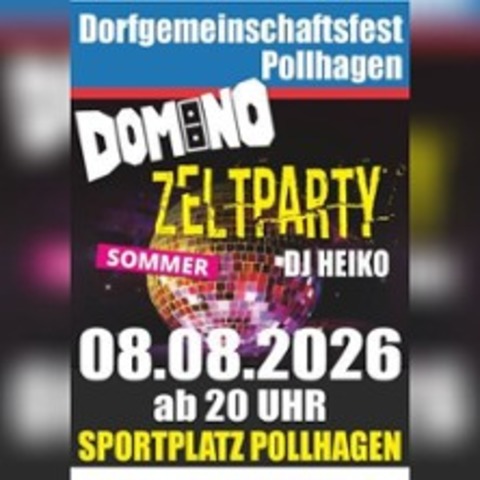 DOMINO Zeltparty Pollhagen - POLLHAGEN - 08.08.2026 20:00