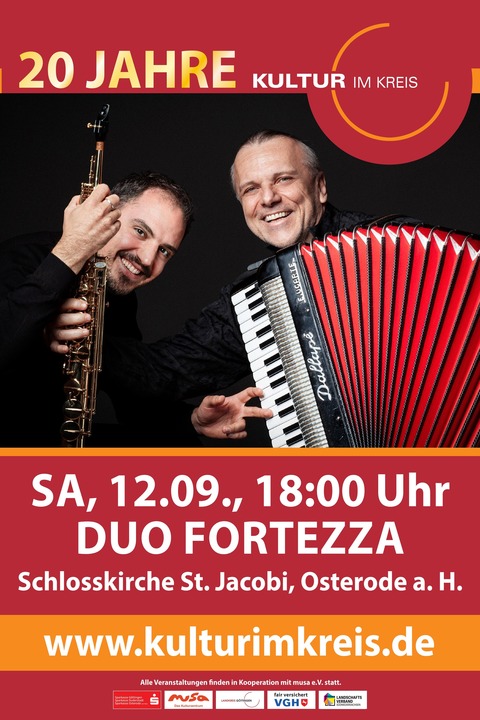 Duo Fortezza - Saxophon und Akkordeon - Osterode am Harz - 12.09.2026 18:00