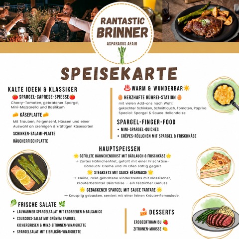 Rantastic Brinner - Breakfast meets Dinner- Asparagus Affair - Brinner im Juni - Baden-Baden - 07.06.2026 15:30