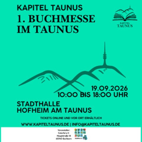Kapitel Taunus - Buchmesse - Hofheim am Taunus - 19.09.2026 10:00