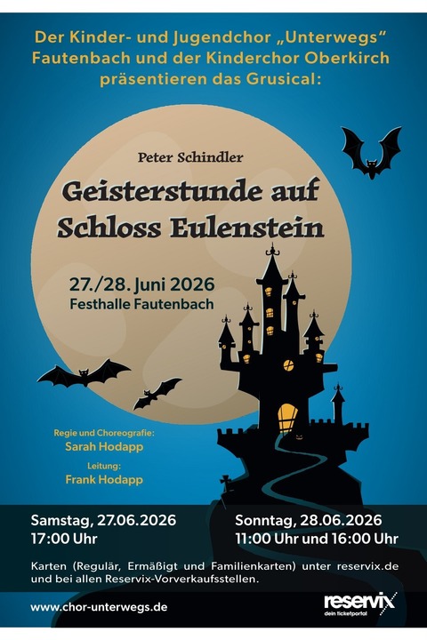 Geisterstunde auf Schlo� Eulenstein - Ein Grusical von Peter Schindler - Achern - 27.06.2026 17:00