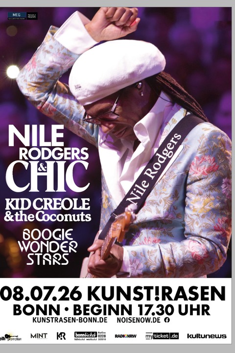 NILE RODGERS & CHIC - + Boogie Wonderstars + Kid Creole & The Coconuts - Bonn - 08.07.2026 17:30