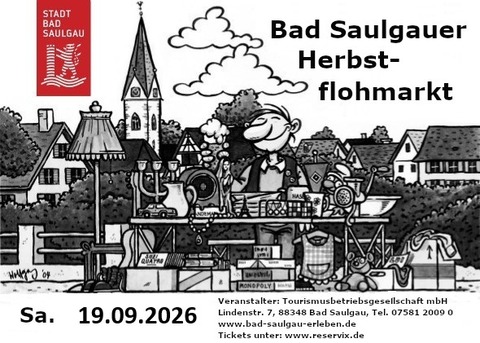 Gro�er Bad Saulgauer Herbstflohmarkt Samstag 19.09.2026 - Bad Saulgau - 19.09.2026 08:00