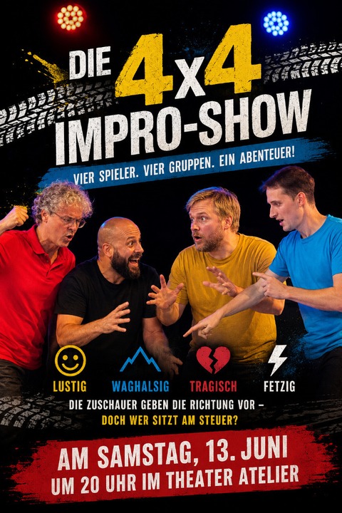 STUTTGART IMPROVISIERT zeigt: Die 4x4-Impro-Show - Stuttgart - 13.06.2026 20:00