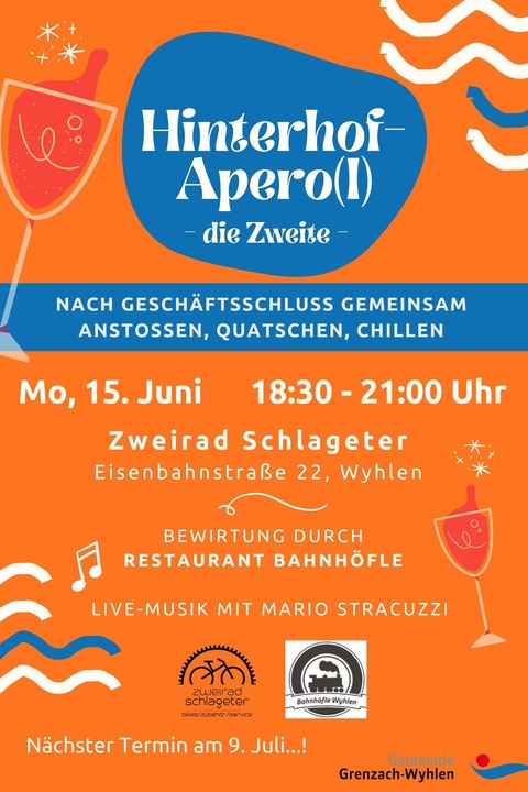 Hinterhof-Apero(l) - Grenzach-Wyhlen - 15.06.2026 18:30