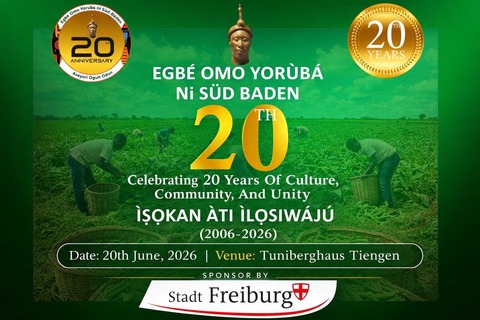 20 Jahre Egbe Omo Yoruba - Freiburg - 20.06.2026 19:00