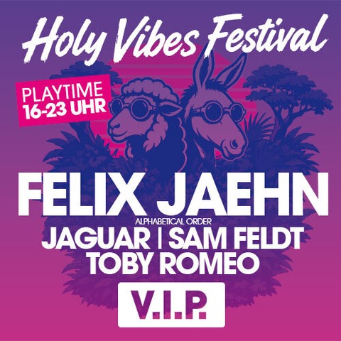 HOLY VIBES FESTIVAL mit Felix Jaehn, Sam Feldt, Toby Romeo, Jaguar - VIP-Ticket - Gie�en - 22.08.2026 16:00
