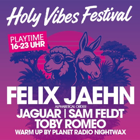 HOLY VIBES FESTIVAL mit Felix Jaehn, Sam Feldt, Toby Romeo, Jaguar - Gie�en - 22.08.2026 16:00
