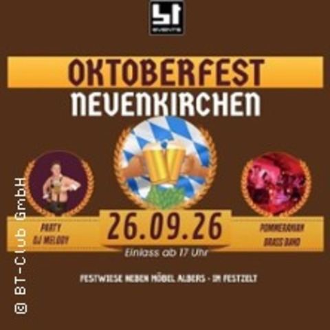 Gr��tes Oktoberfest Vorpommerns - NEUENKIRCHEN - 26.09.2026 18:00