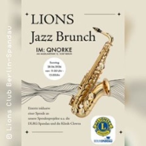 Jazzbrunch des Lions Club Berlin-Spandau - BERLIN - 28.06.2026 11:00