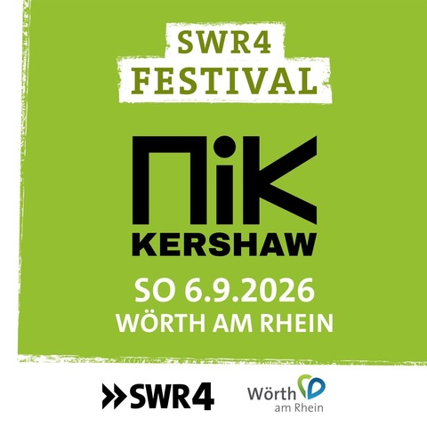 SWR4 Konzert mit Nik Kershaw - Hagenbach - 06.09.2026 19:00
