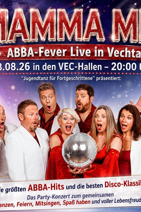 ABBAfever und Jugendtanz f�r Fortgeschrittene XXL - Vechta - 28.08.2026 20:00
