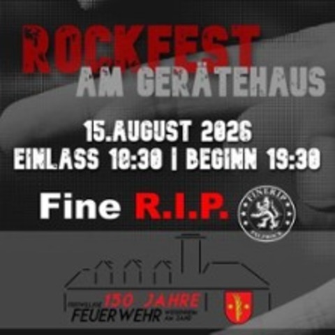 Rockfest mit FINE R.I.P - WEISENHEIM AM SAND - 15.08.2026 19:30