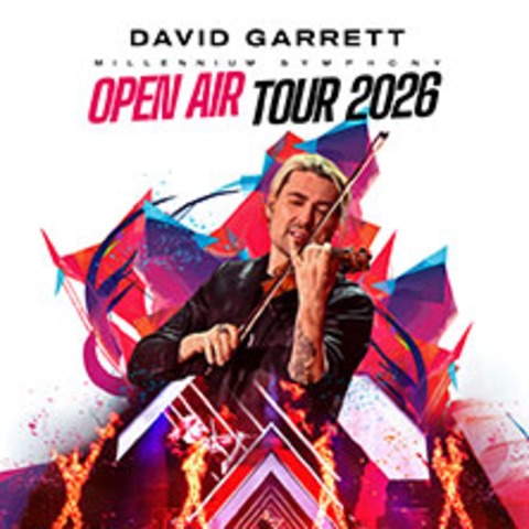 Parkplatzticket - David Garrett - Millennium Symphony Open Air Tour 2026 - HALLE / WESTFALEN - 03.07.2026 16:00