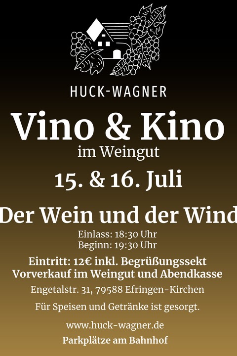 Der Wein und der Wind - Efringen-Kirchen - 15.07.2026 18:30