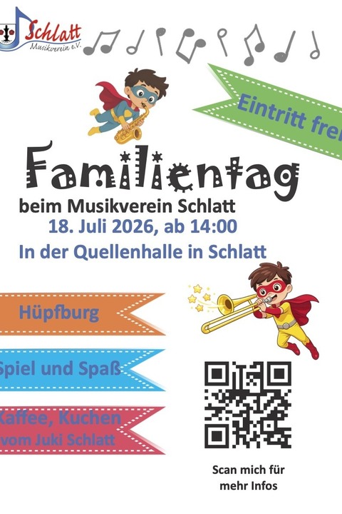 Familientag beim Musikverein Schlatt - Bad Krozingen - 18.07.2026 14:00