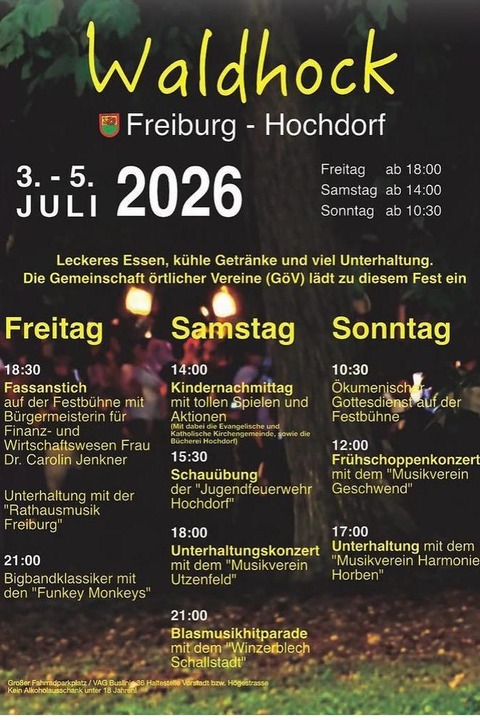 Waldhock Freiburg-Hochdorf - Freiburg - 04.07.2026 14:00