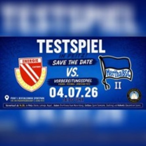 FC Energie Cottbus vs. Hertha BSC II - PEITZ - 04.07.2026 14:00
