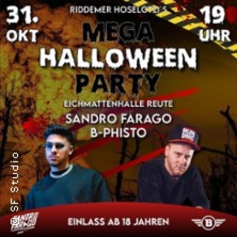 Mega Halloween Party 2026 - Reute - 31.10.2026 20:00