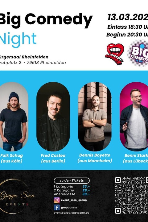 Big Comedy Night - Rheinfelden - 13.03.2027 20:30