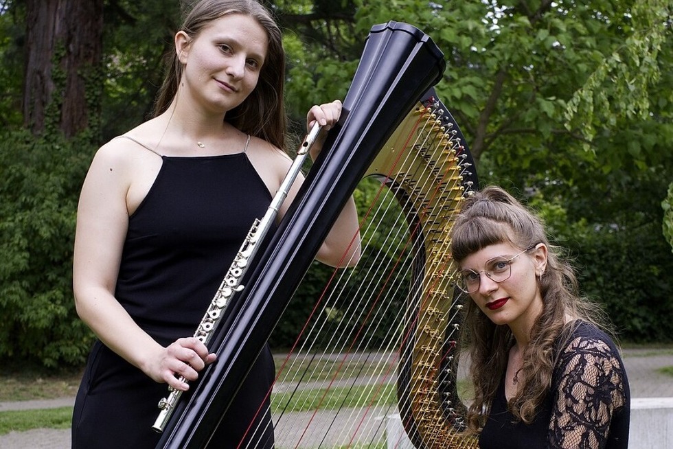 Das Duo Aura Flidias gibt ein Konzert mit Harfe und Fl�te im Storchenhof in Teningen - Badische Zeitung TICKET