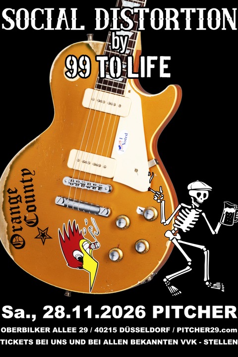 SOCIAL DISTORTION by 99 TO LIFE - D�sseldorf - 28.11.2026 19:00