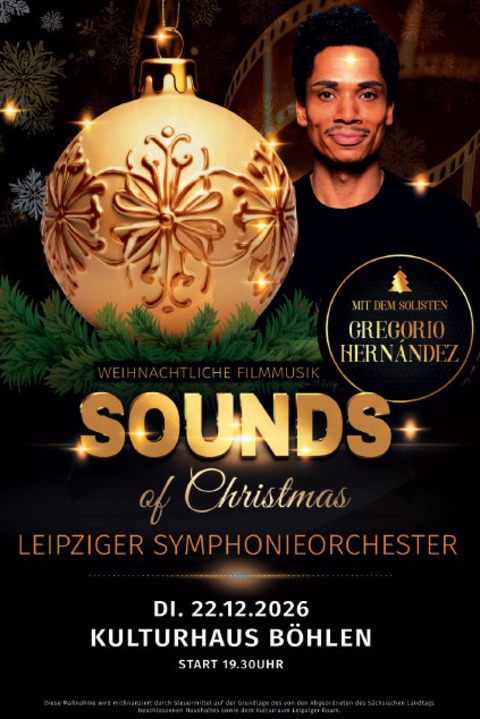 Konzert - Sounds of Cinema | Weihnachtliche Filmmusik - B�hlen - 22.12.2026 19:30